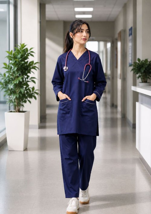 Comfortable medical scrub suit for nurses and doctors