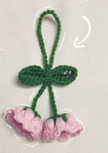 Handmade crochet lily flower decorative accessory
